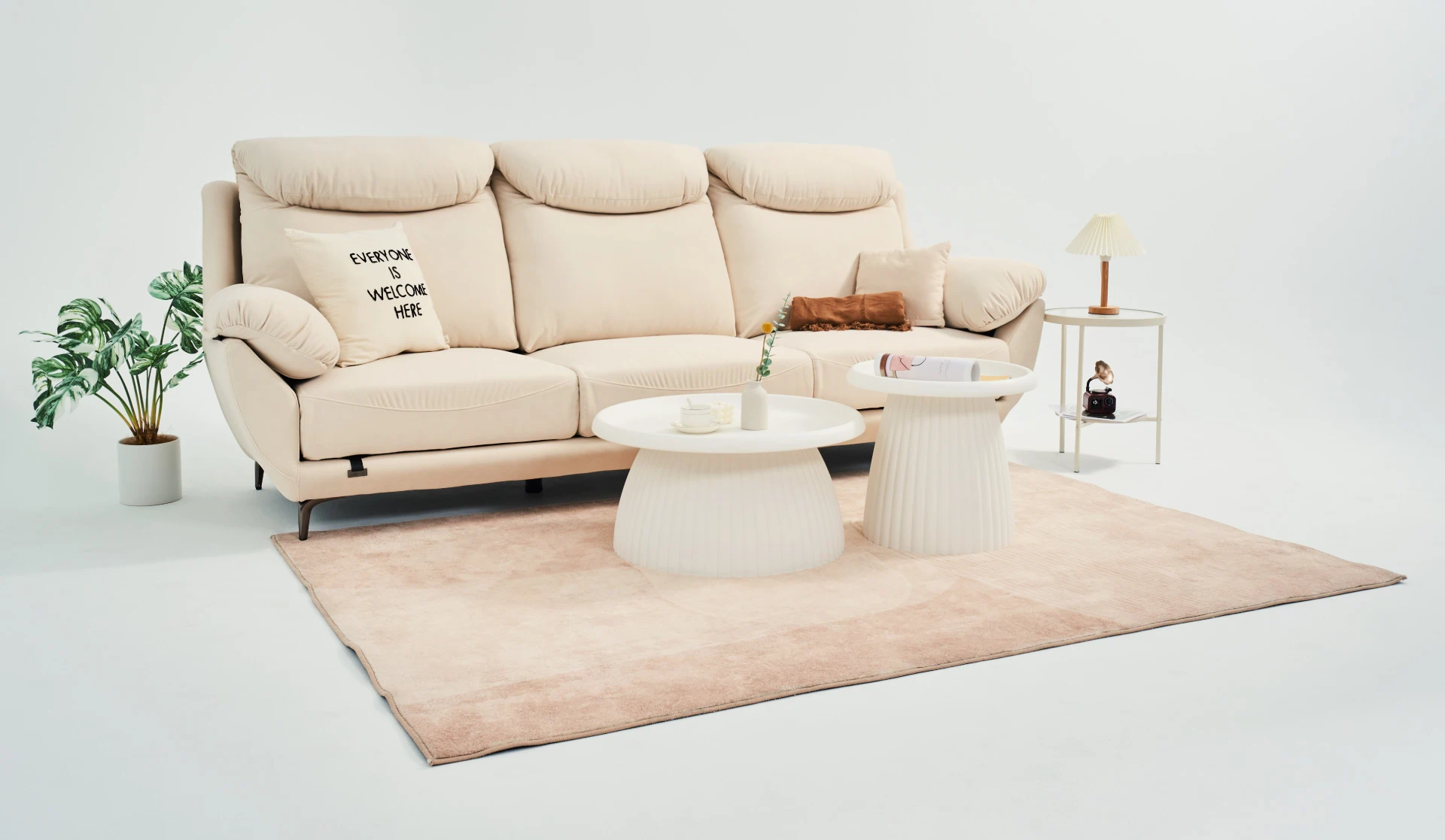 沙發推薦｜Caramel 牛奶糖機能布沙發｜沙發大師 Let's Sofa