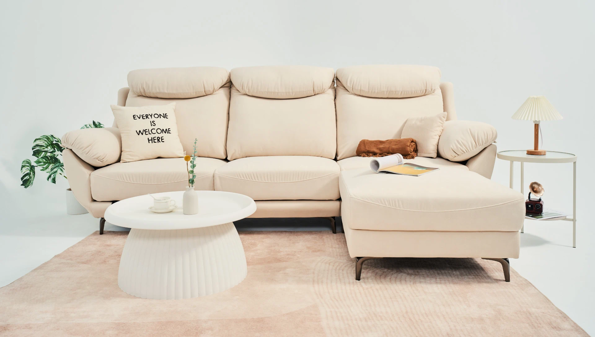 沙發推薦｜Caramel 牛奶糖機能布沙發｜沙發大師 Let's Sofa