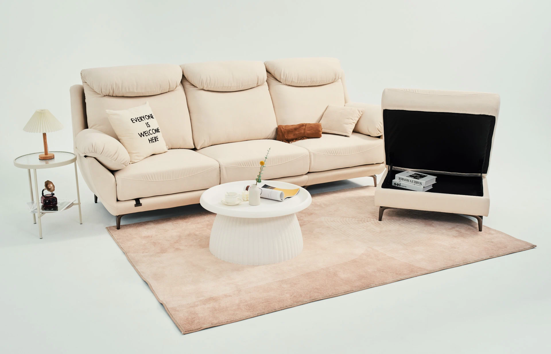 沙發推薦｜Caramel 牛奶糖機能布沙發｜沙發大師 Let's Sofa