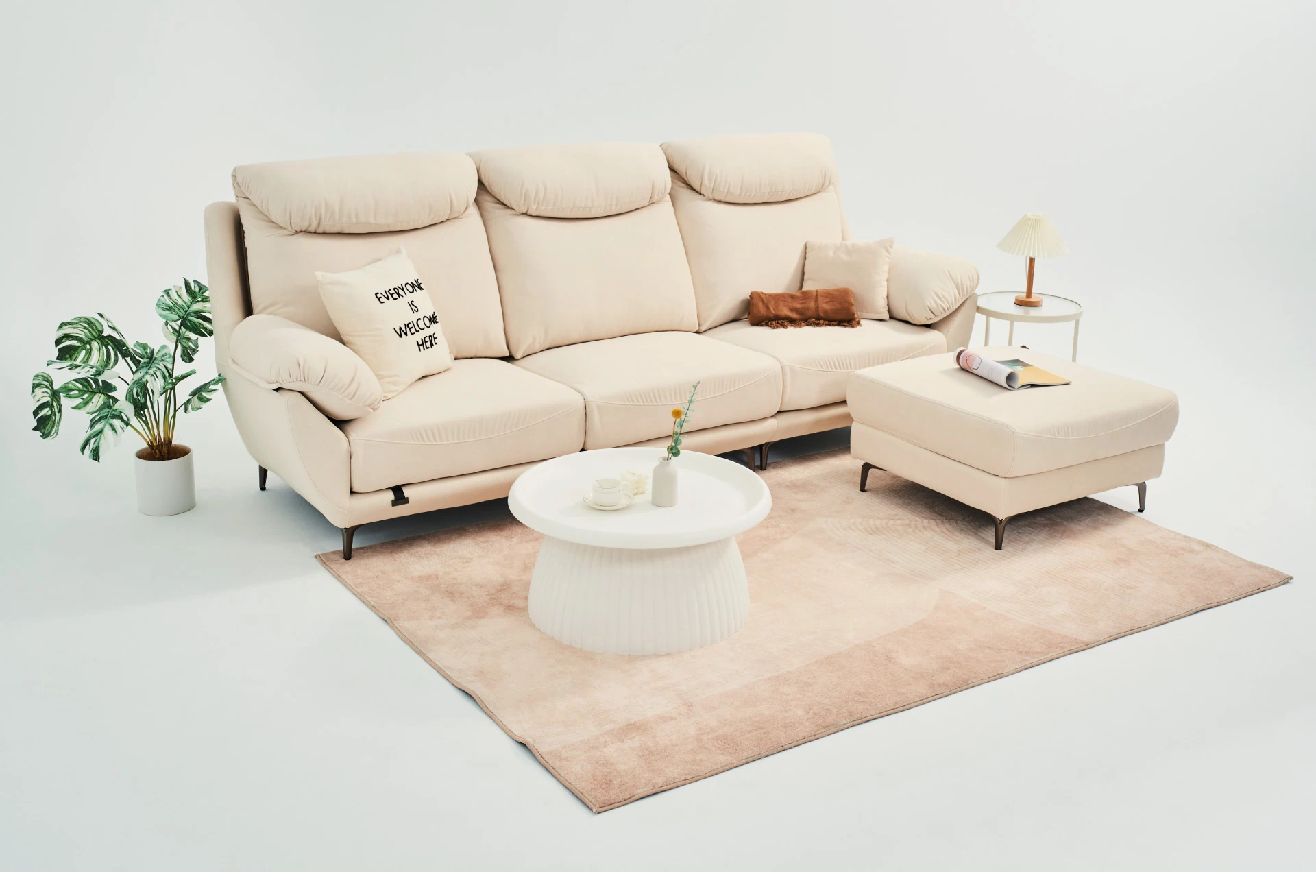 沙發推薦｜Caramel 牛奶糖機能布沙發｜沙發大師 Let's Sofa