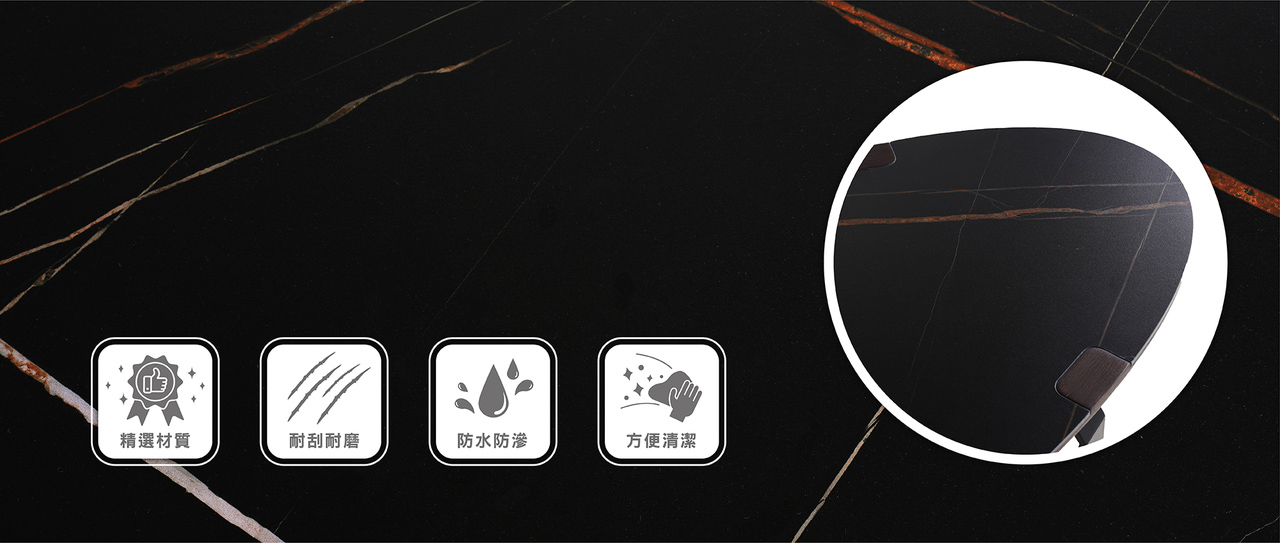 岩板茶几｜Lauren勞倫岩板橢圓大茶几｜沙發大師