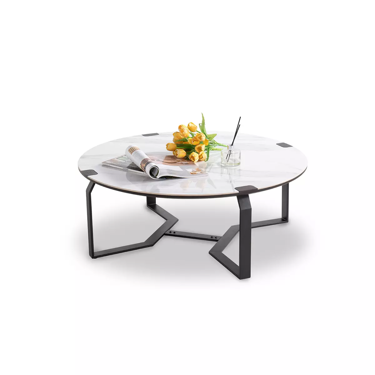 圓型茶几｜Leo里歐陶瓷大茶几｜沙發大師