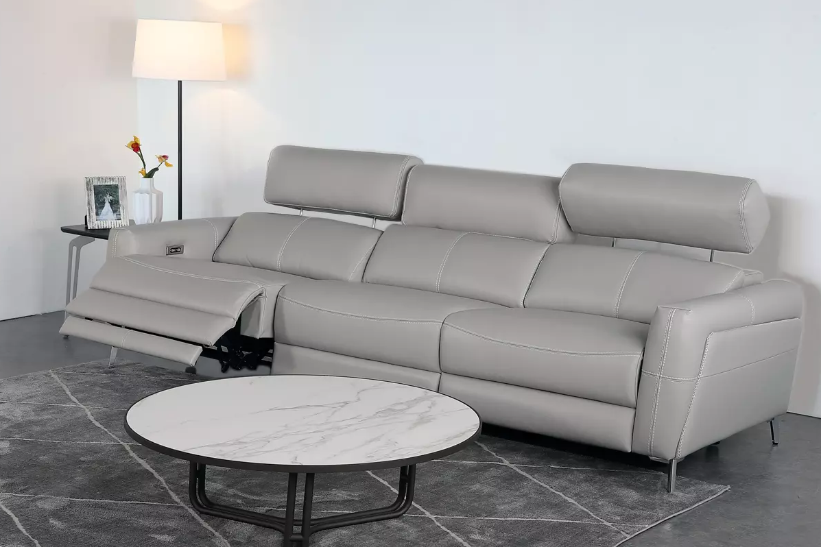 沙發大師｜Louie路易全牛皮電動沙發｜沙發大師