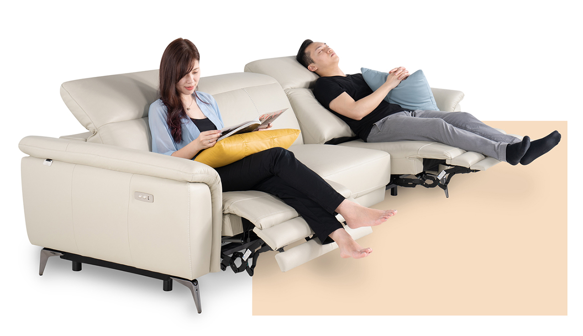 電動沙發推薦｜Milly 蜜莉全牛皮電動沙發｜沙發大師