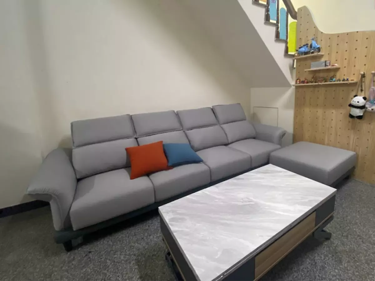 顧客開箱|Ferrera法拉利機能布沙發|睡眠王國集團.沙發大師