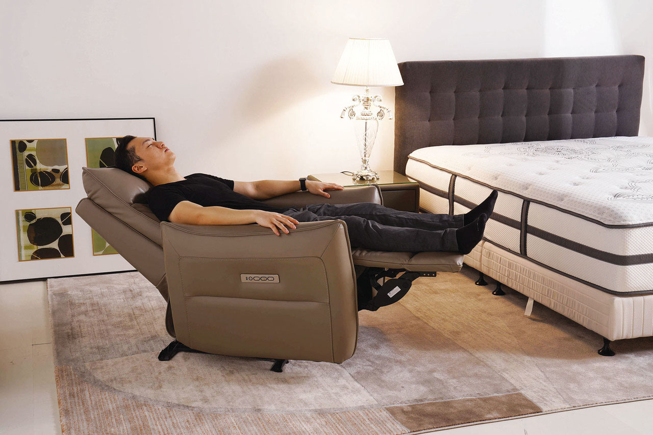 電動沙發推薦｜Bourbon波本單人全牛皮電動沙發｜沙發大師